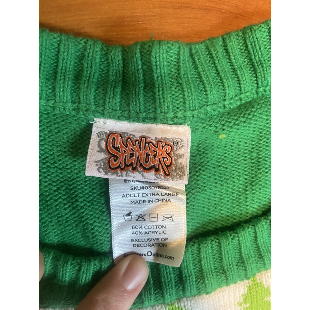 Spencers Ugly Christmas Sweater Most Wonderful Time For Beer Size XL Beer Funny - Picture 2 of 5